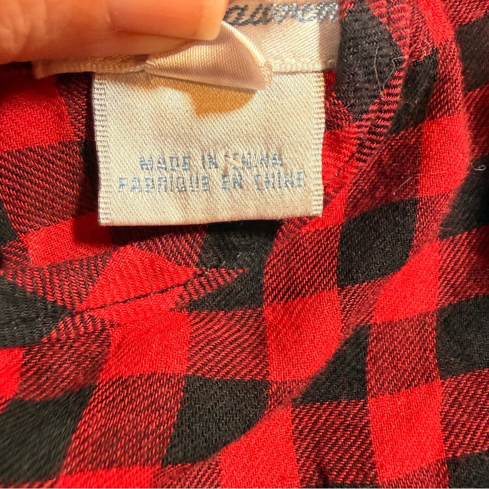 Ralph Lauren Baby 12 Month Buffalo Plaid Dress Red/Black Embordered Pony Luxury - Picture 3 of 6